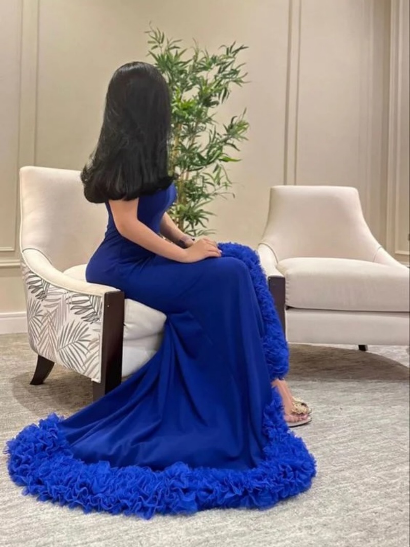 Gaun Malam Mewah Elegan yang D - Elegant Satin Evening Gown Split ulasan dan harga